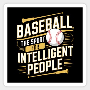 Baseball The Sport For Intelligent People Funny Sticker